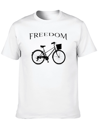Freedom Bicycle Graphic T-Shirt