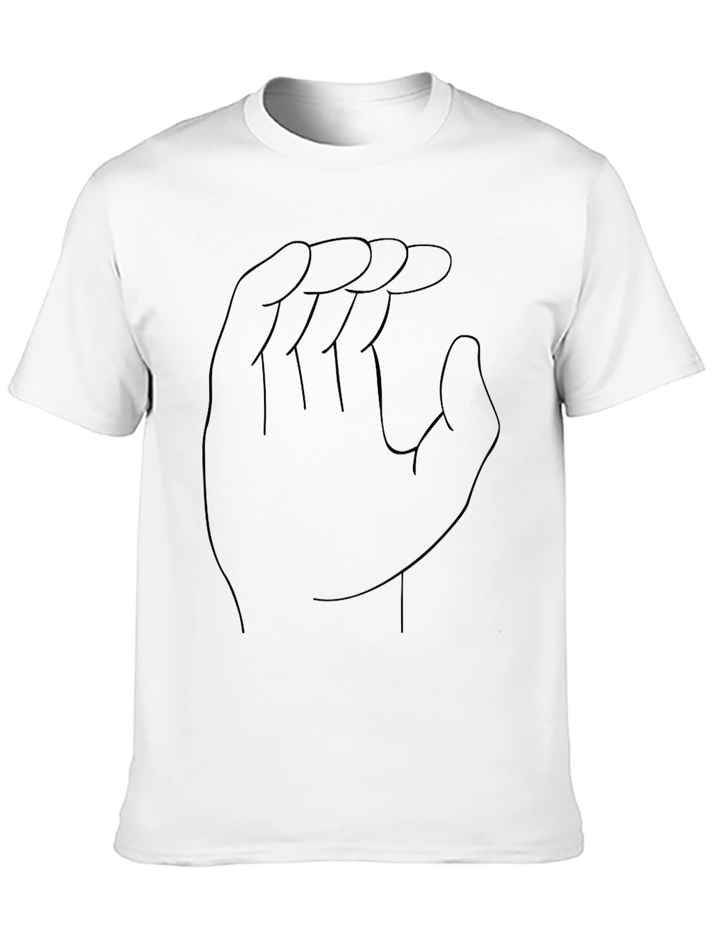 Hand Gesture Outline Black Tee