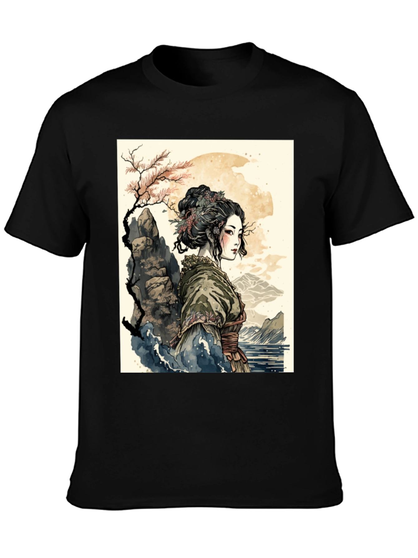 Geisha Art T-Shirt - Unique Graphic Tee