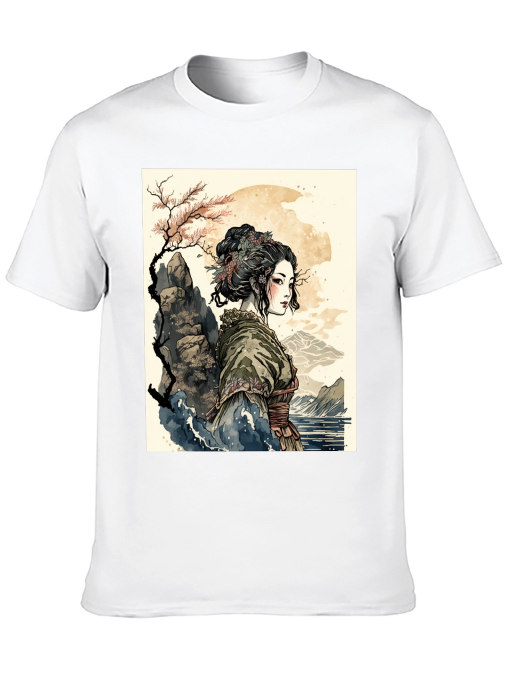 Geisha Art T-Shirt - Unique Graphic Tee
