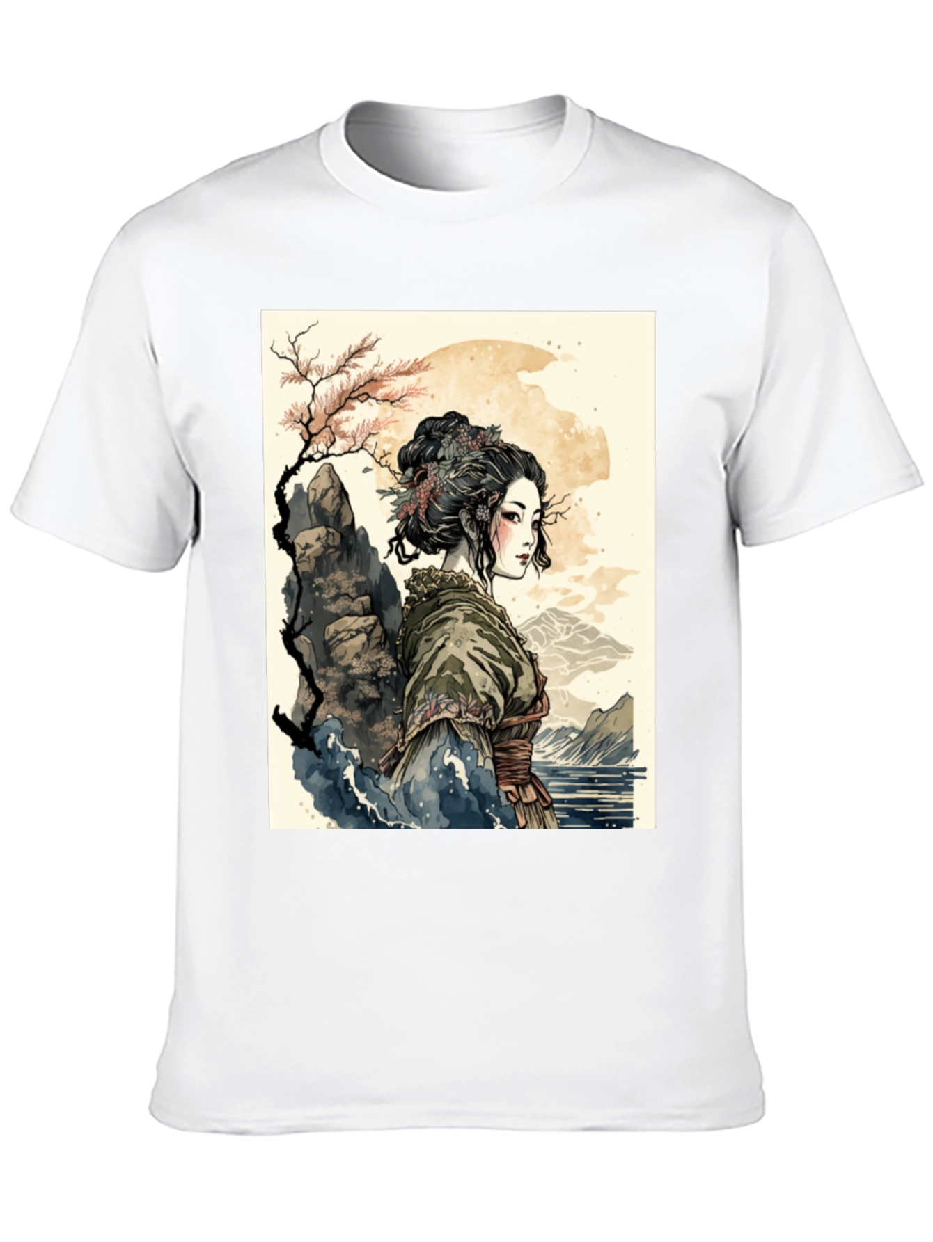 Geisha Art T-Shirt - Unique Graphic Tee