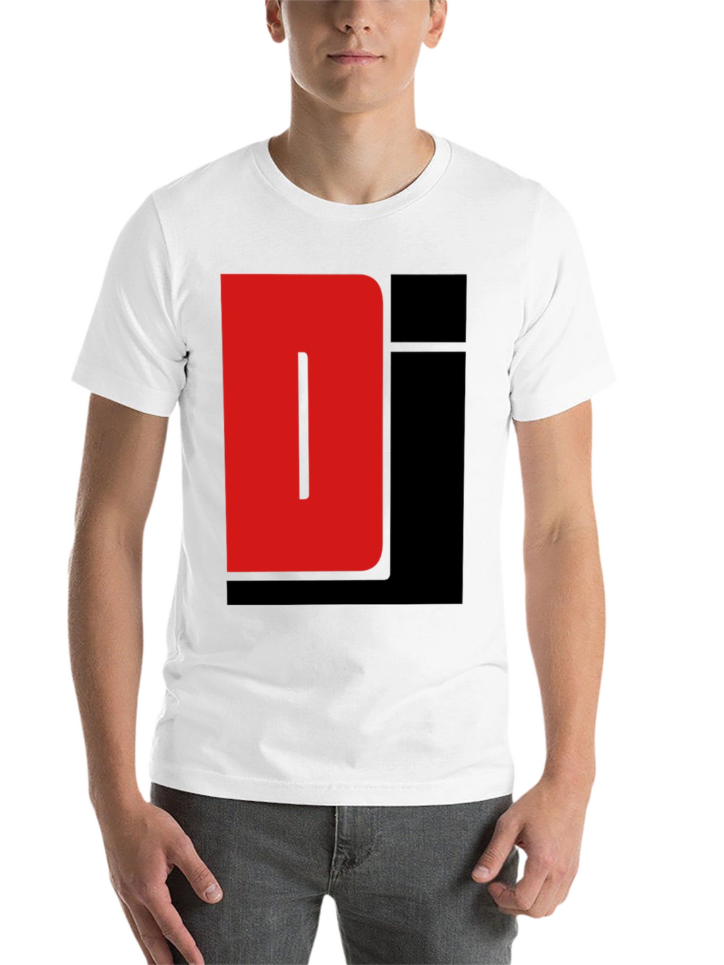 Red and Black Graphic Tee Shirt
