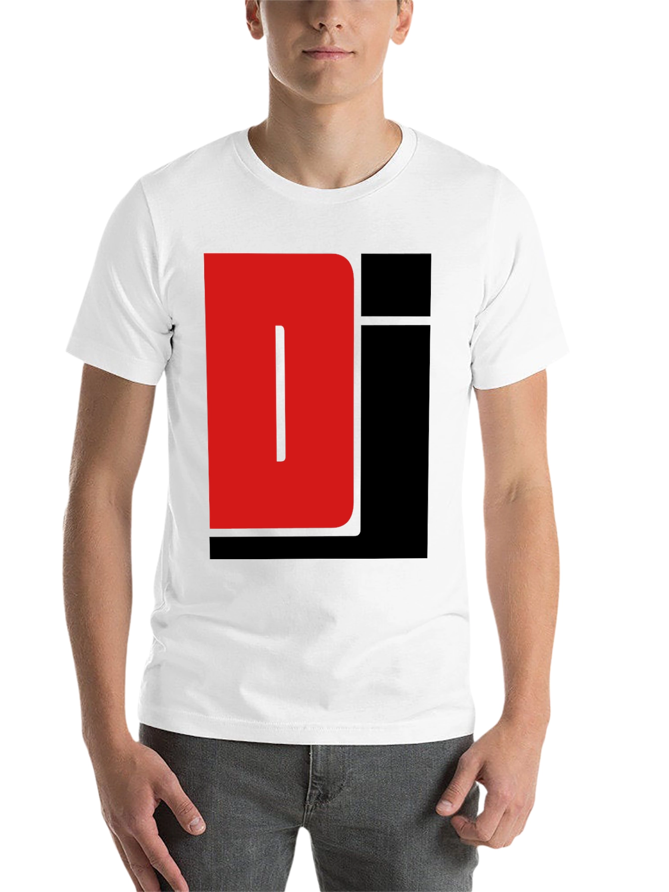 Red and Black Graphic Tee Shirt
