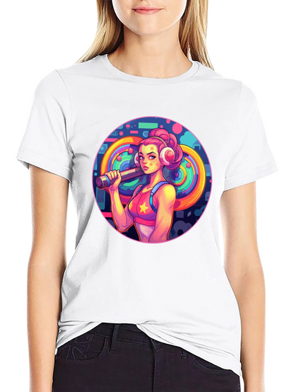 Retro Fitness Girl Tee