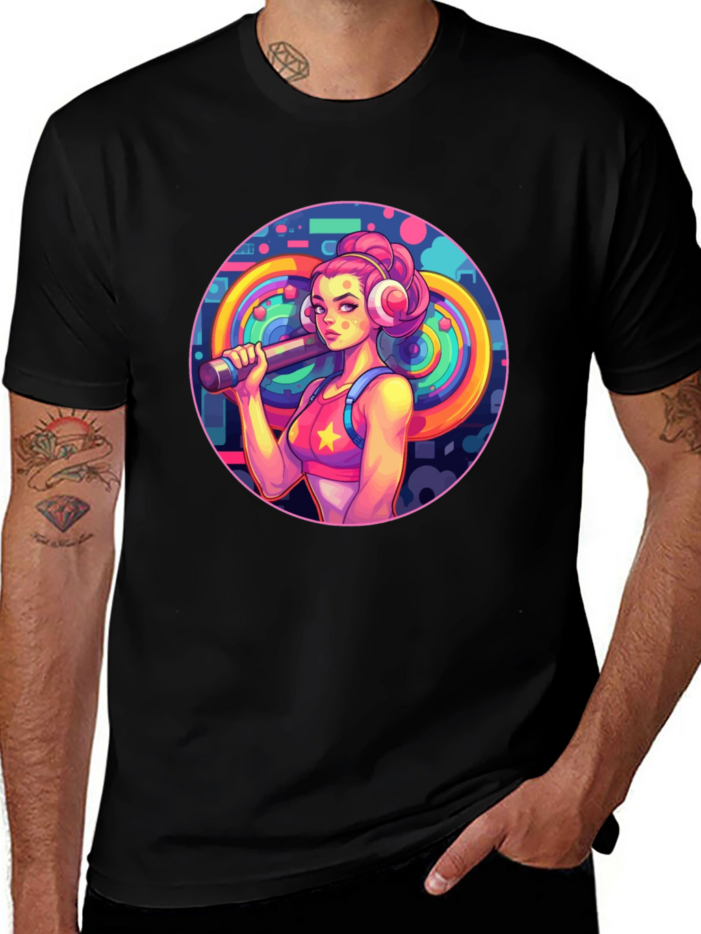 Retro Fitness Girl Tee