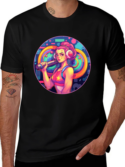 Retro Fitness Girl Tee