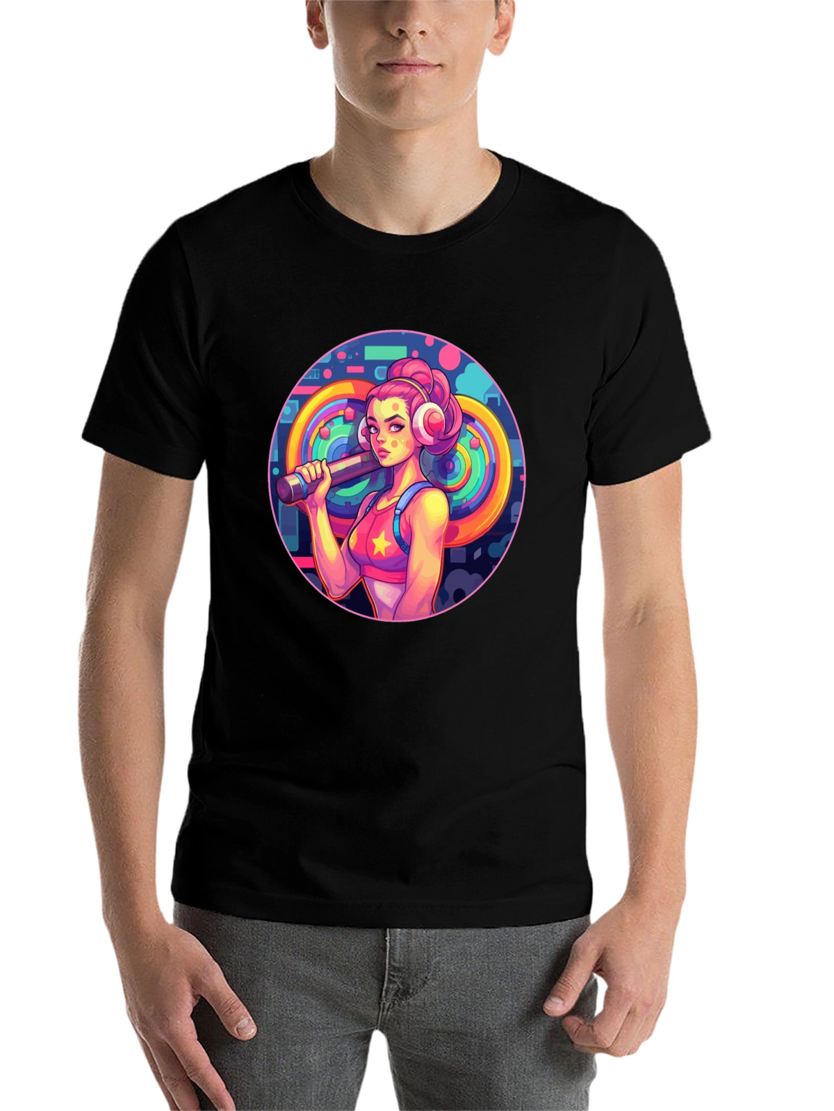 Retro Fitness Girl Tee