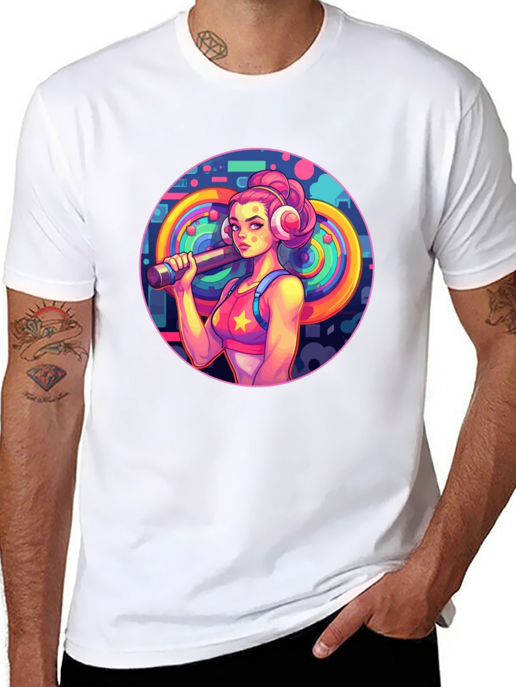 Retro Fitness Girl Tee