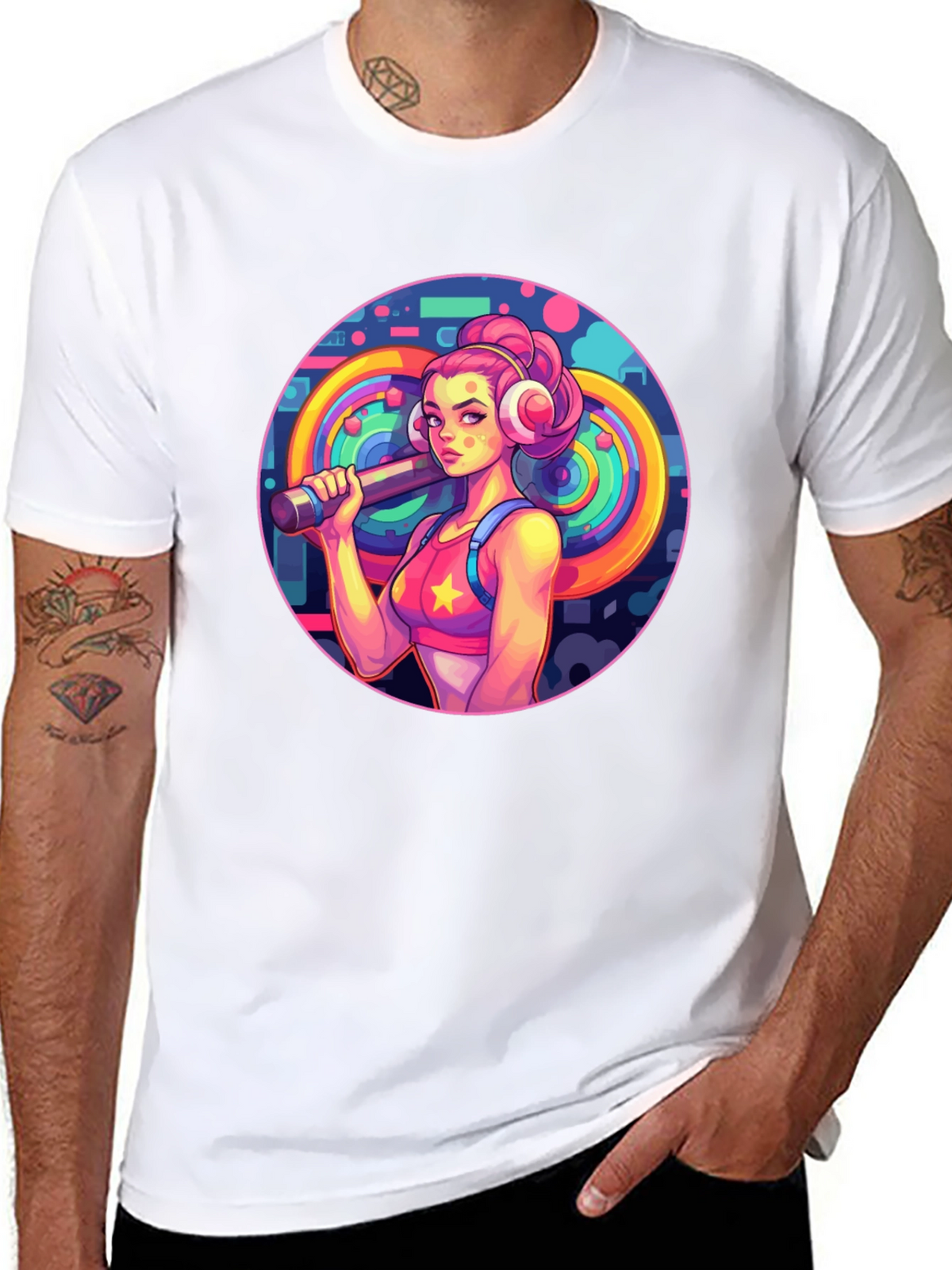 Retro Fitness Girl Tee