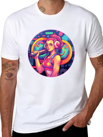 Retro Fitness Girl Tee