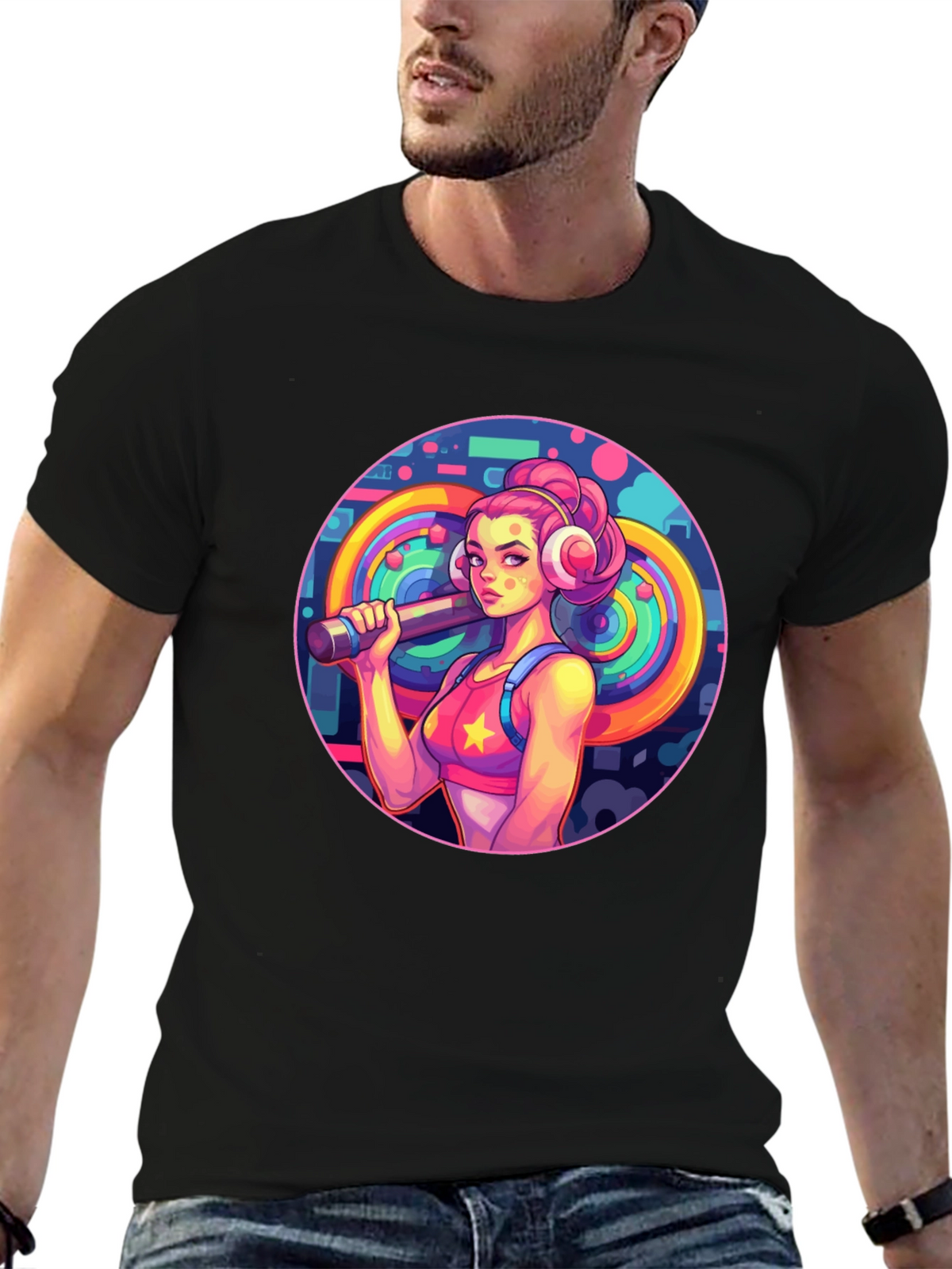 Retro Fitness Girl Tee