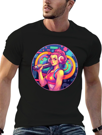 Retro Fitness Girl Tee