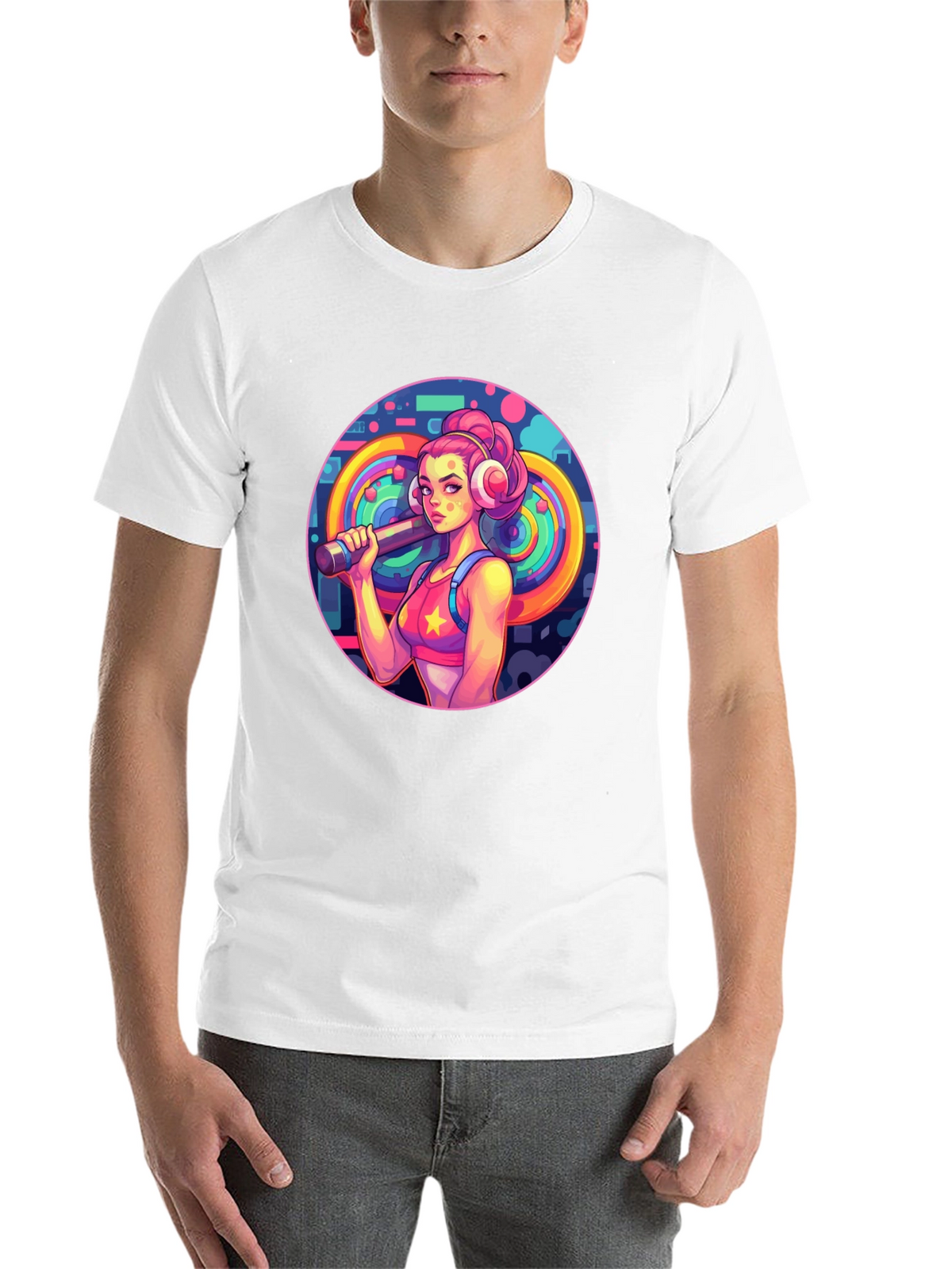 Retro Fitness Girl Tee