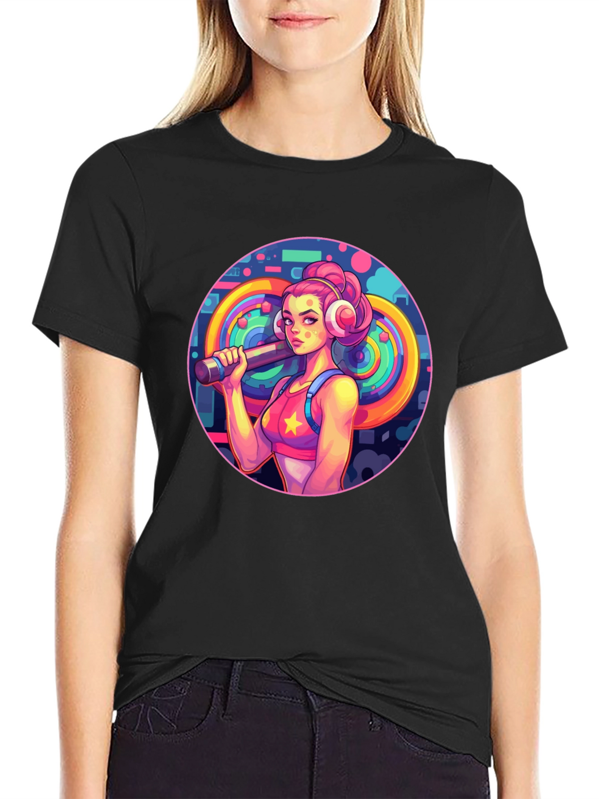 Retro Fitness Girl Tee