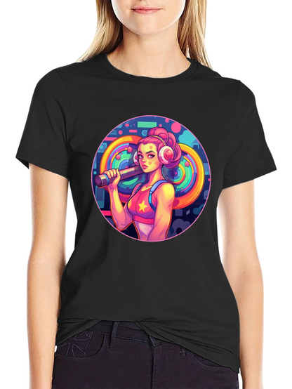 Retro Fitness Girl Tee