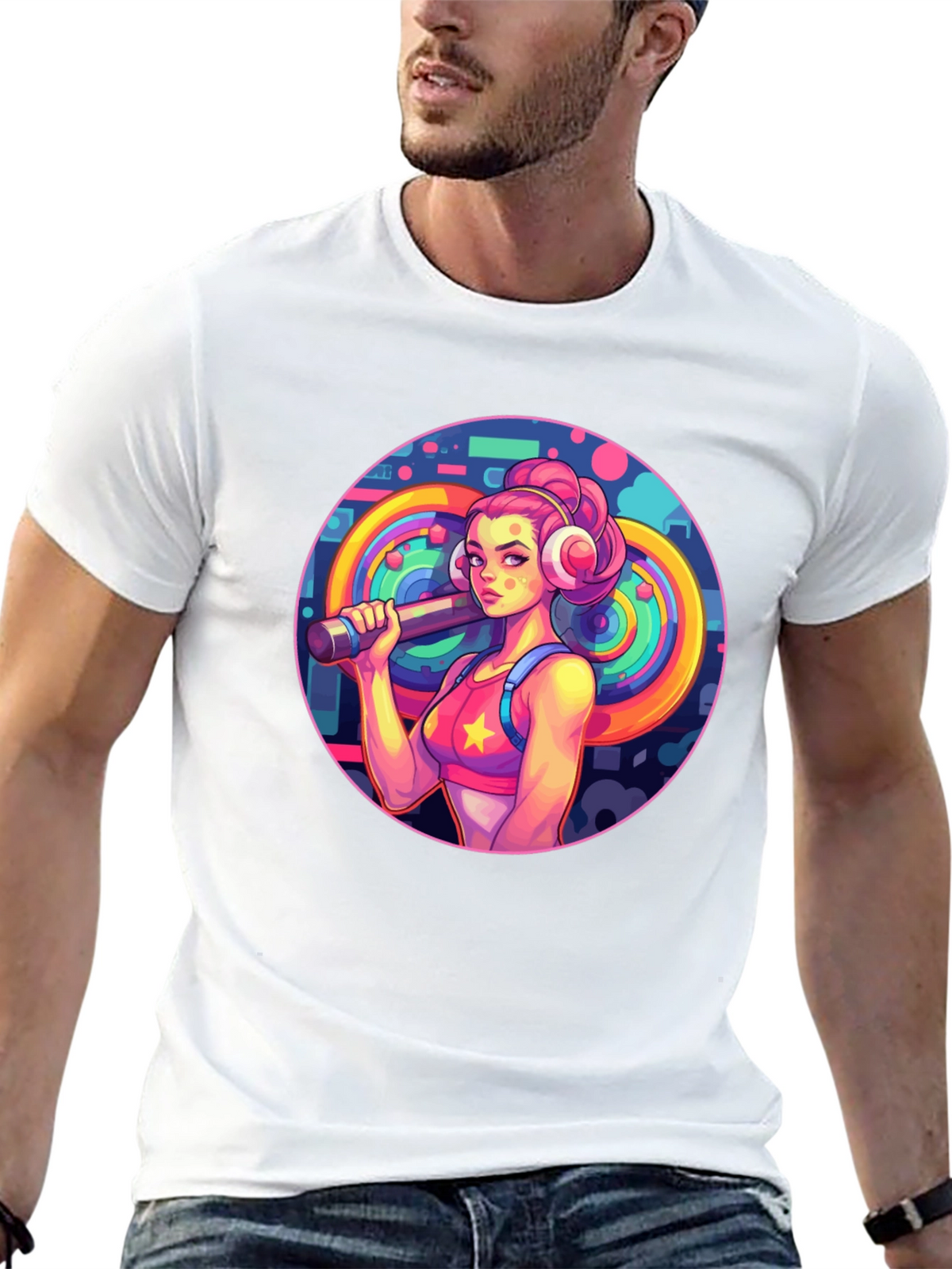 Retro Fitness Girl Tee