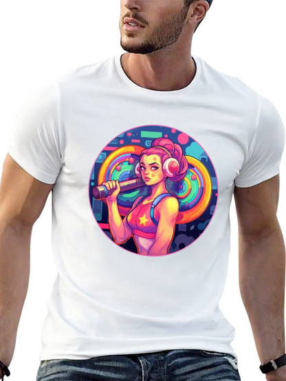 Retro Fitness Girl Tee