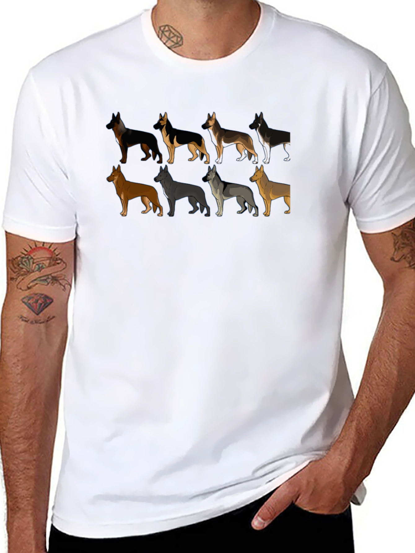 German Shepherd Dogs T-Shirt - Stylish Pet Lover Tee