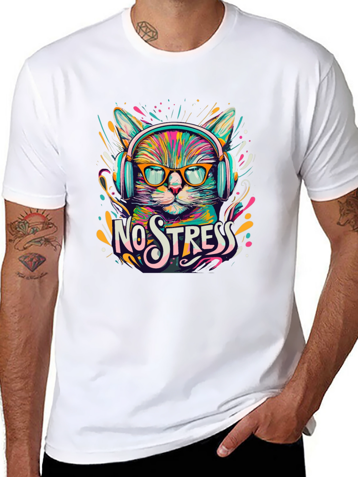 No Stress Cat T-Shirt