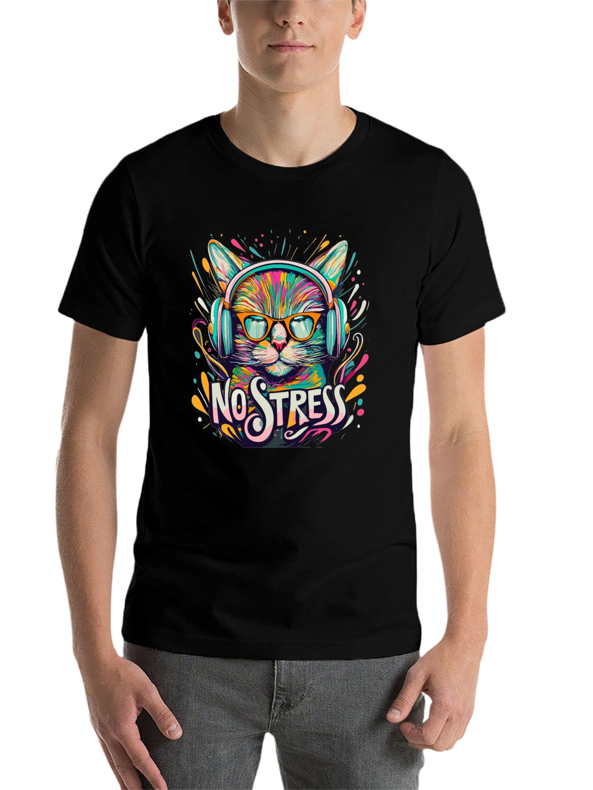 No Stress Cat T-Shirt