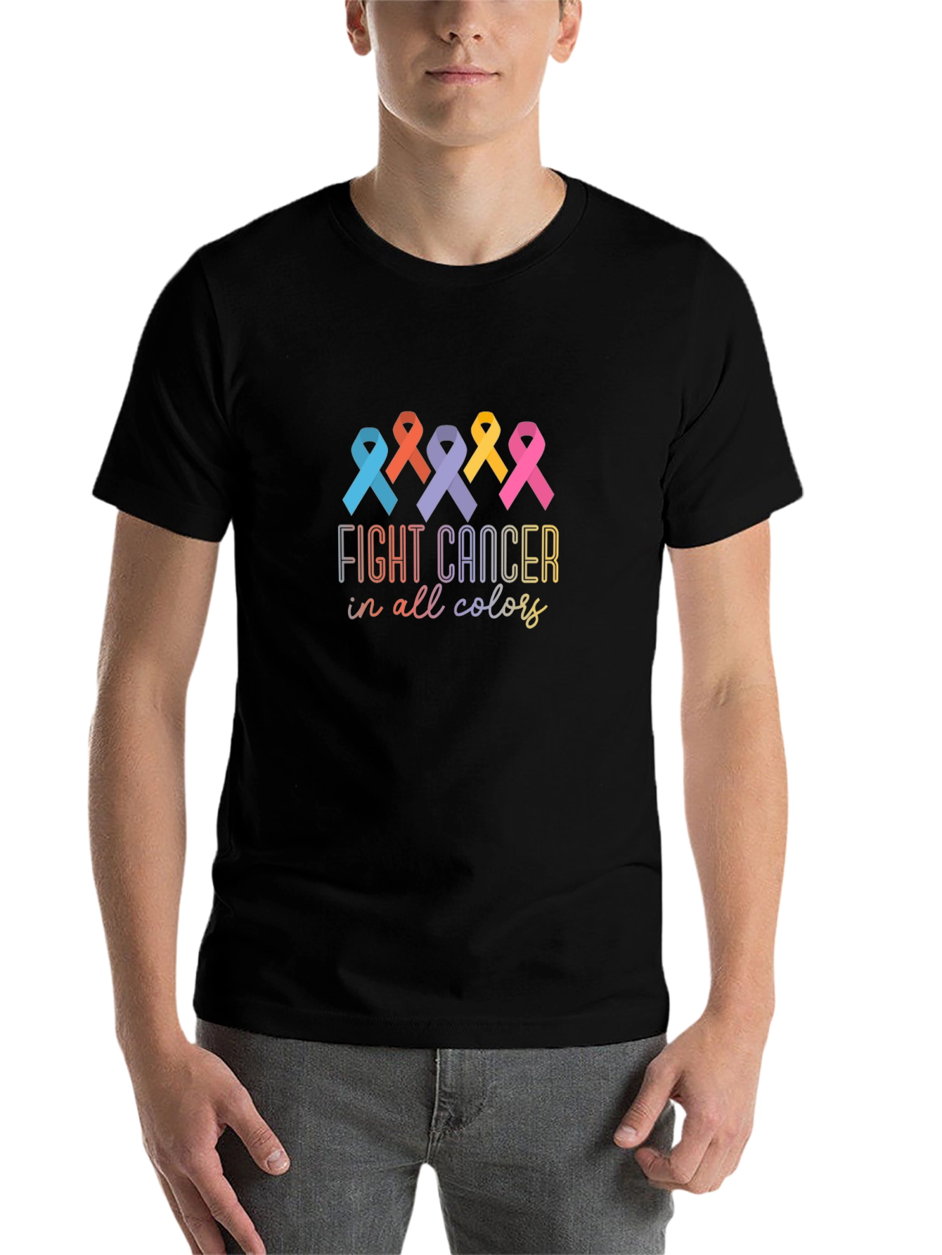 Fight Cancer In All Colors Awareness T-Shirt