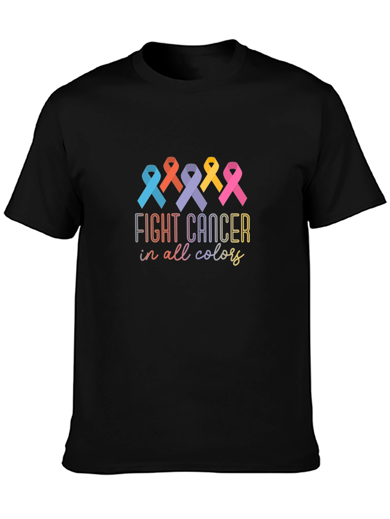 Fight Cancer In All Colors Awareness T-Shirt