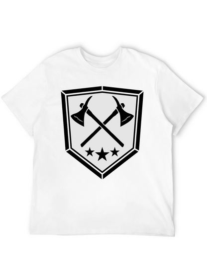 Axe & Stars Graphic T-Shirt - Mens Black Tee