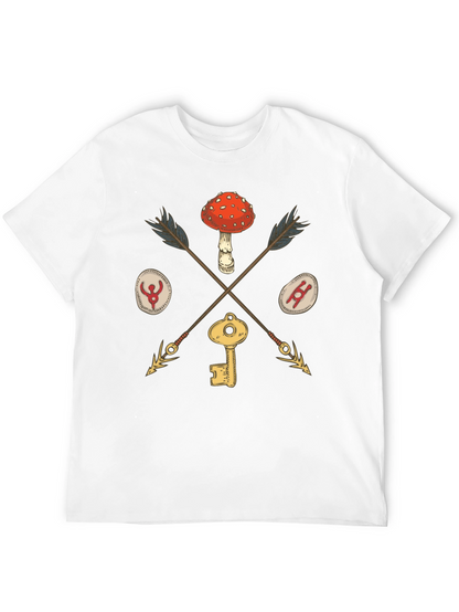 Amanita Muscaria Arrow Black T-Shirt