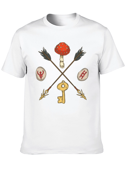 Amanita Muscaria Arrow Black T-Shirt