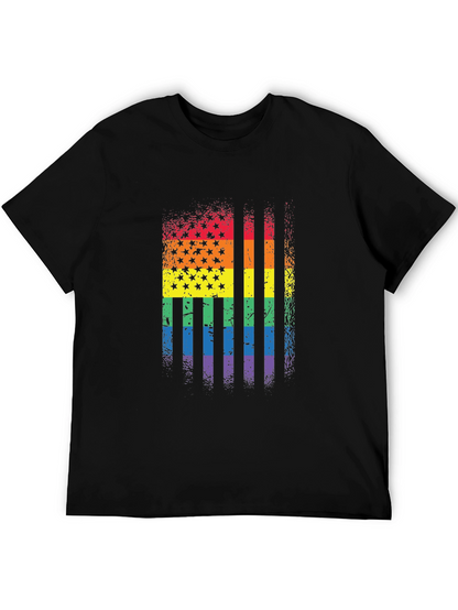 Pride Flag T-Shirt - Rainbow American Flag