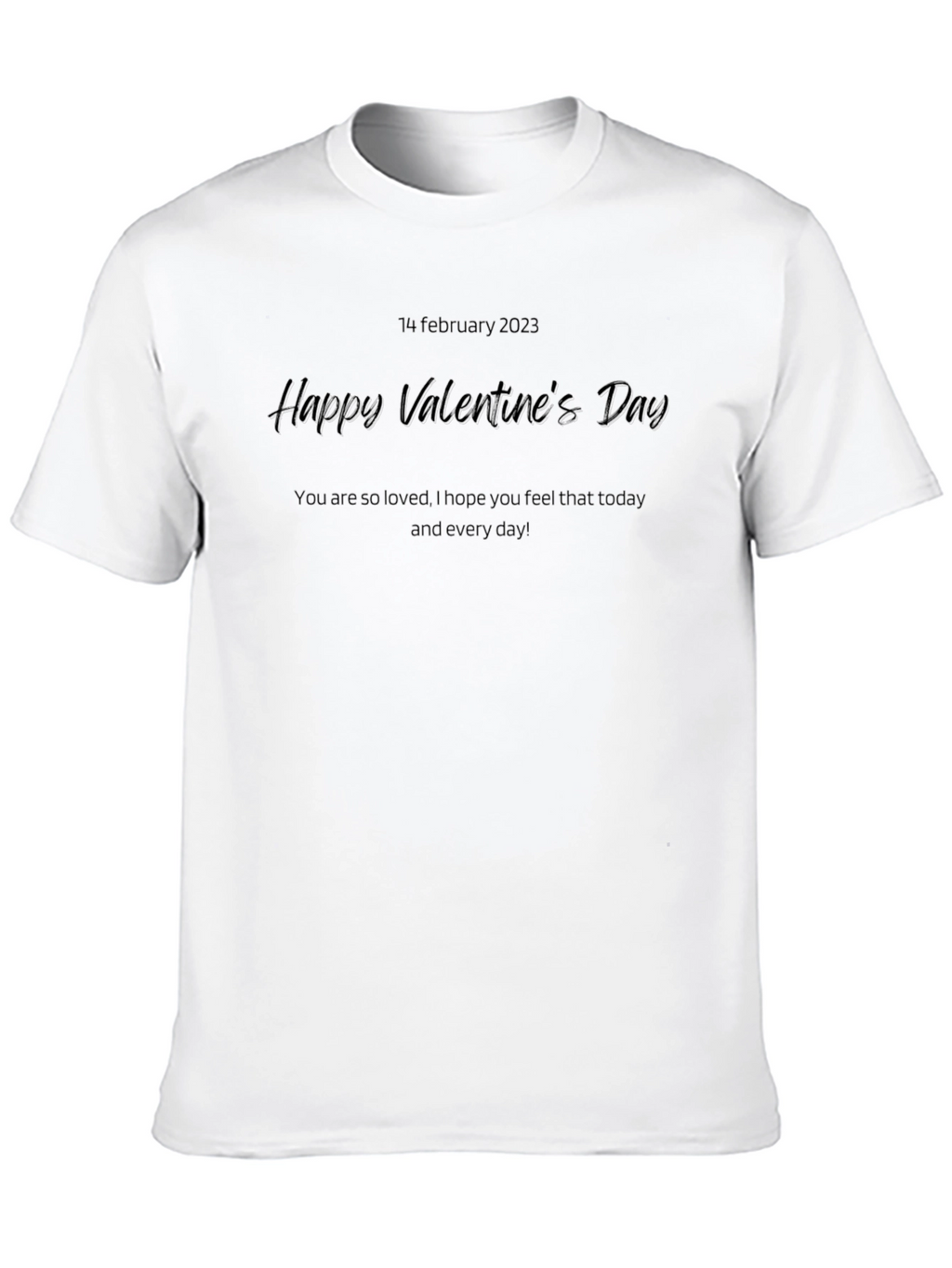 Valentines Day Black T-Shirt