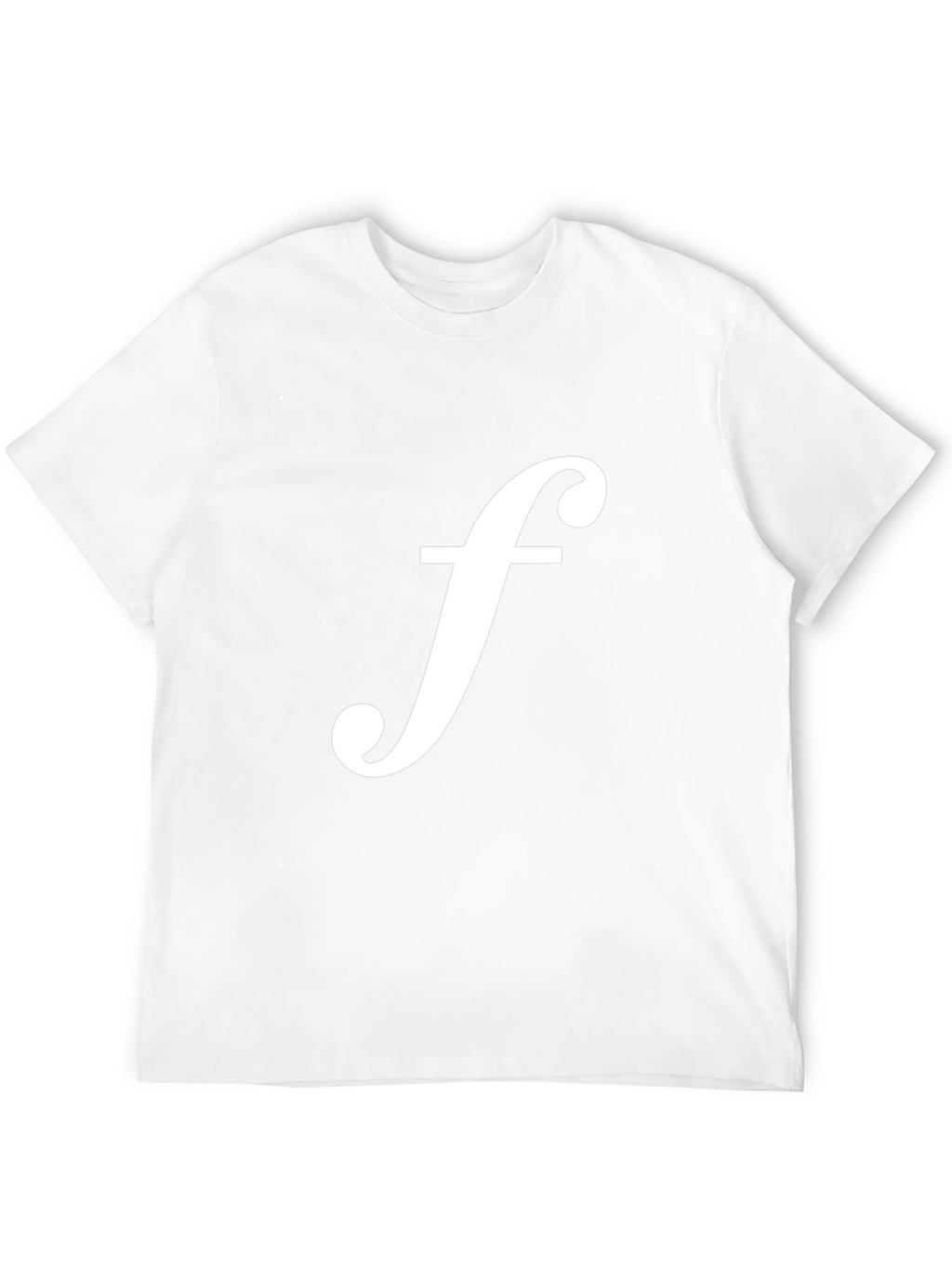 Black T-Shirt with White f Logo
