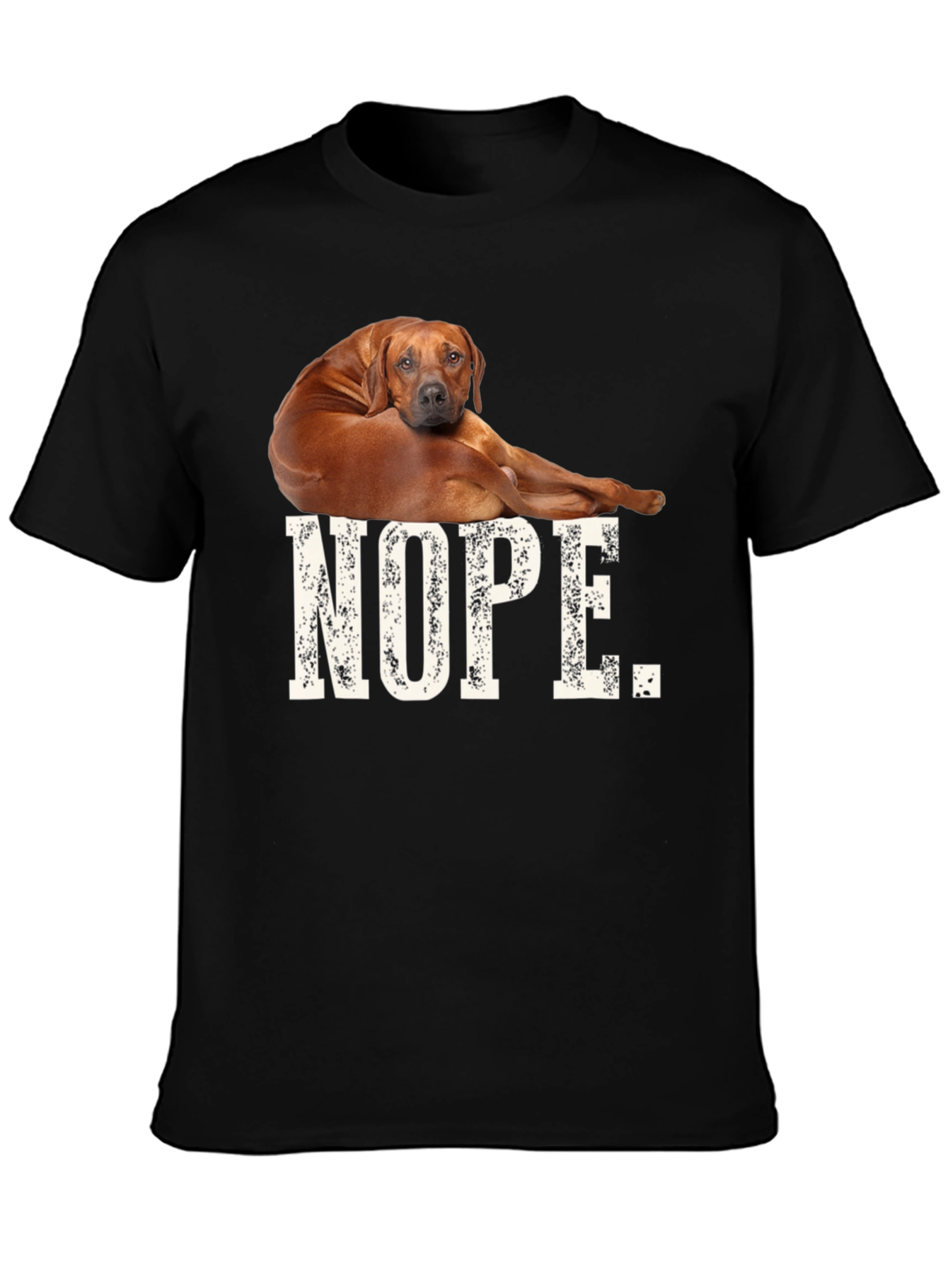 Nope Dog T-Shirt Funny Novelty Tee