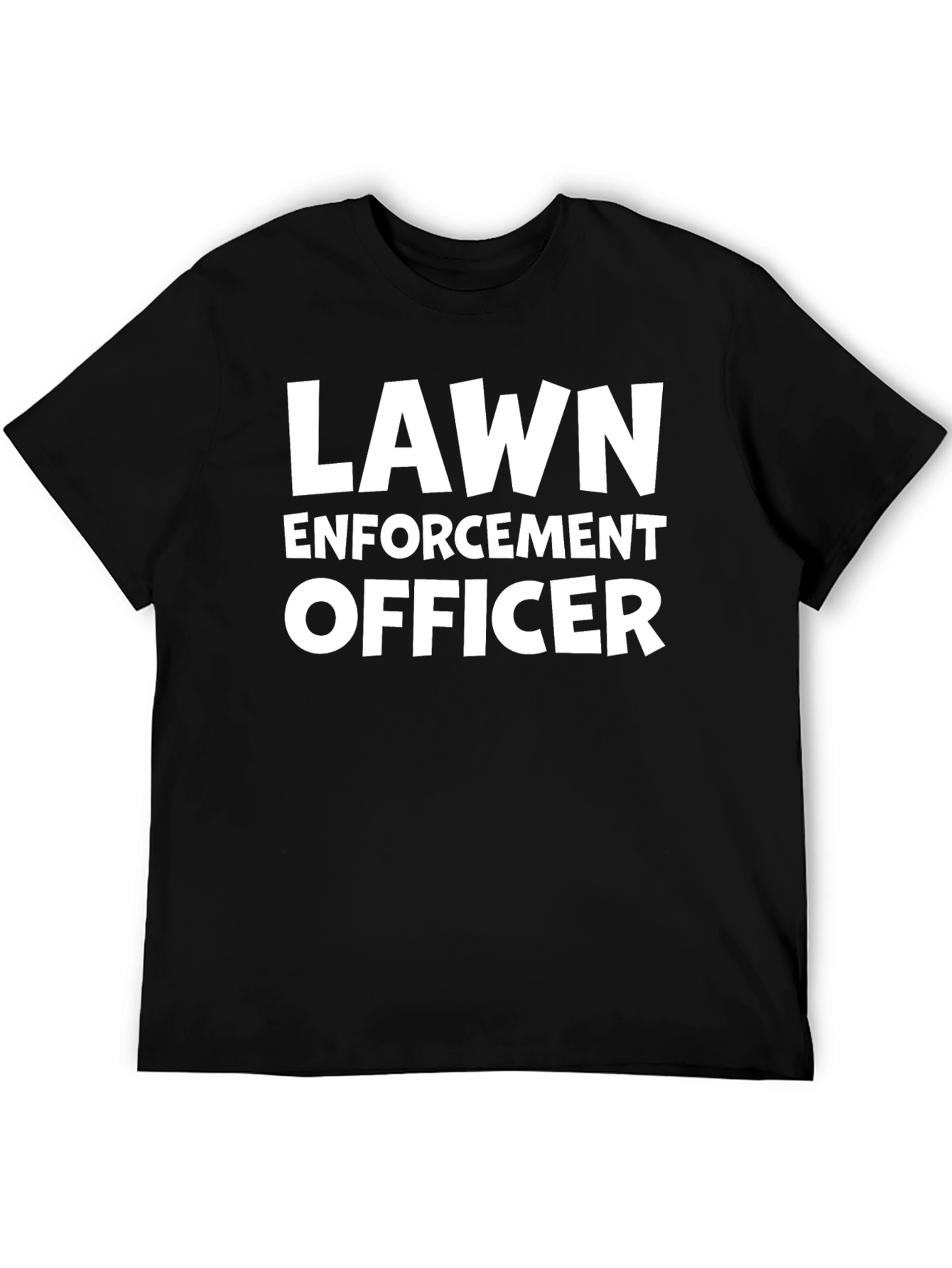 Lawn Enforcement Officer Graphic Tee - Black