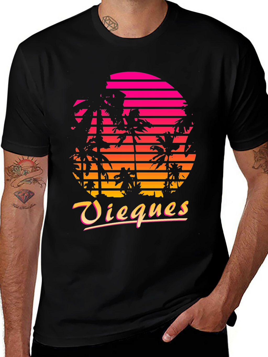 Vieques Retro Sunset T-Shirt