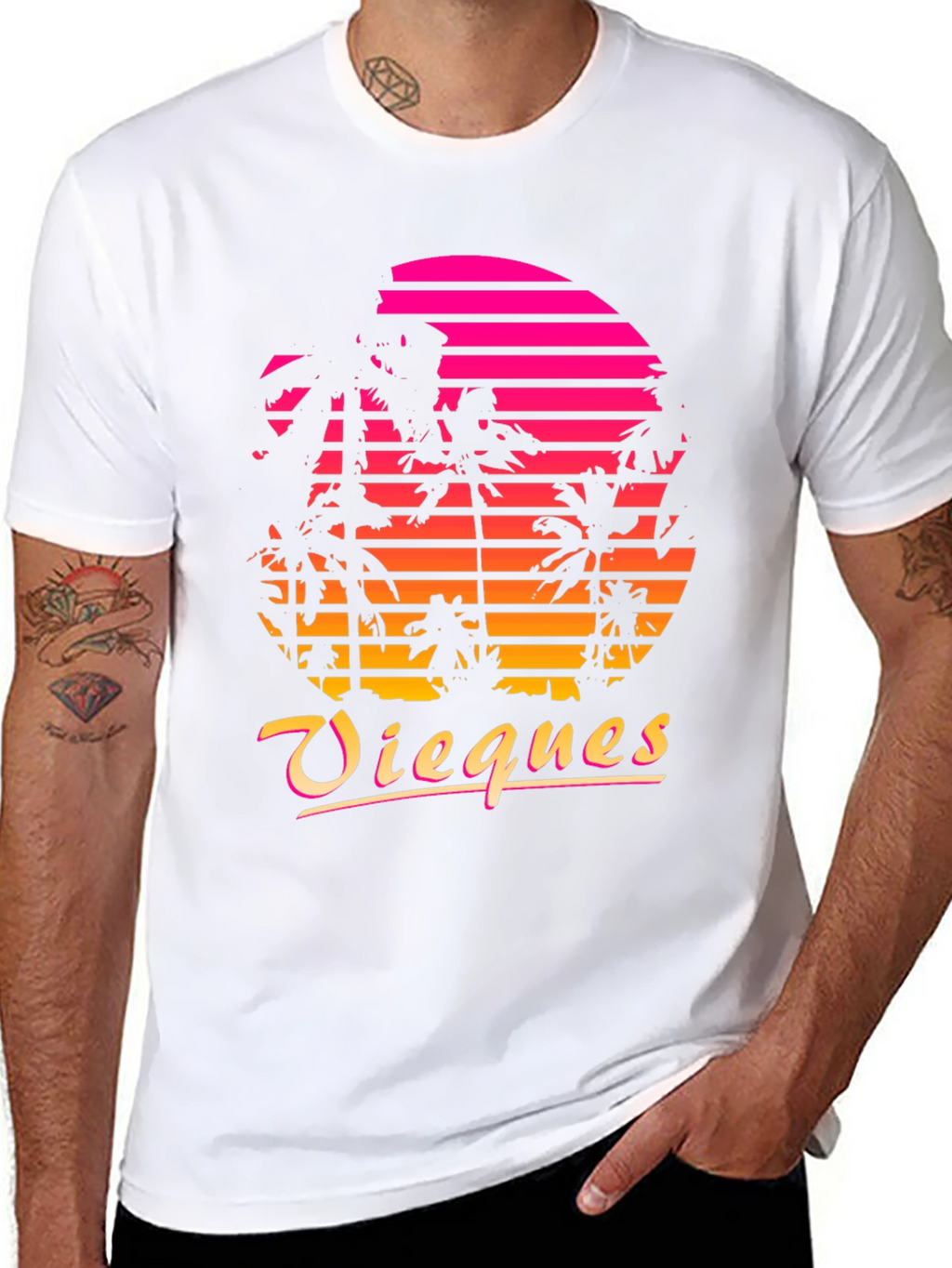 Vieques Retro Sunset T-Shirt
