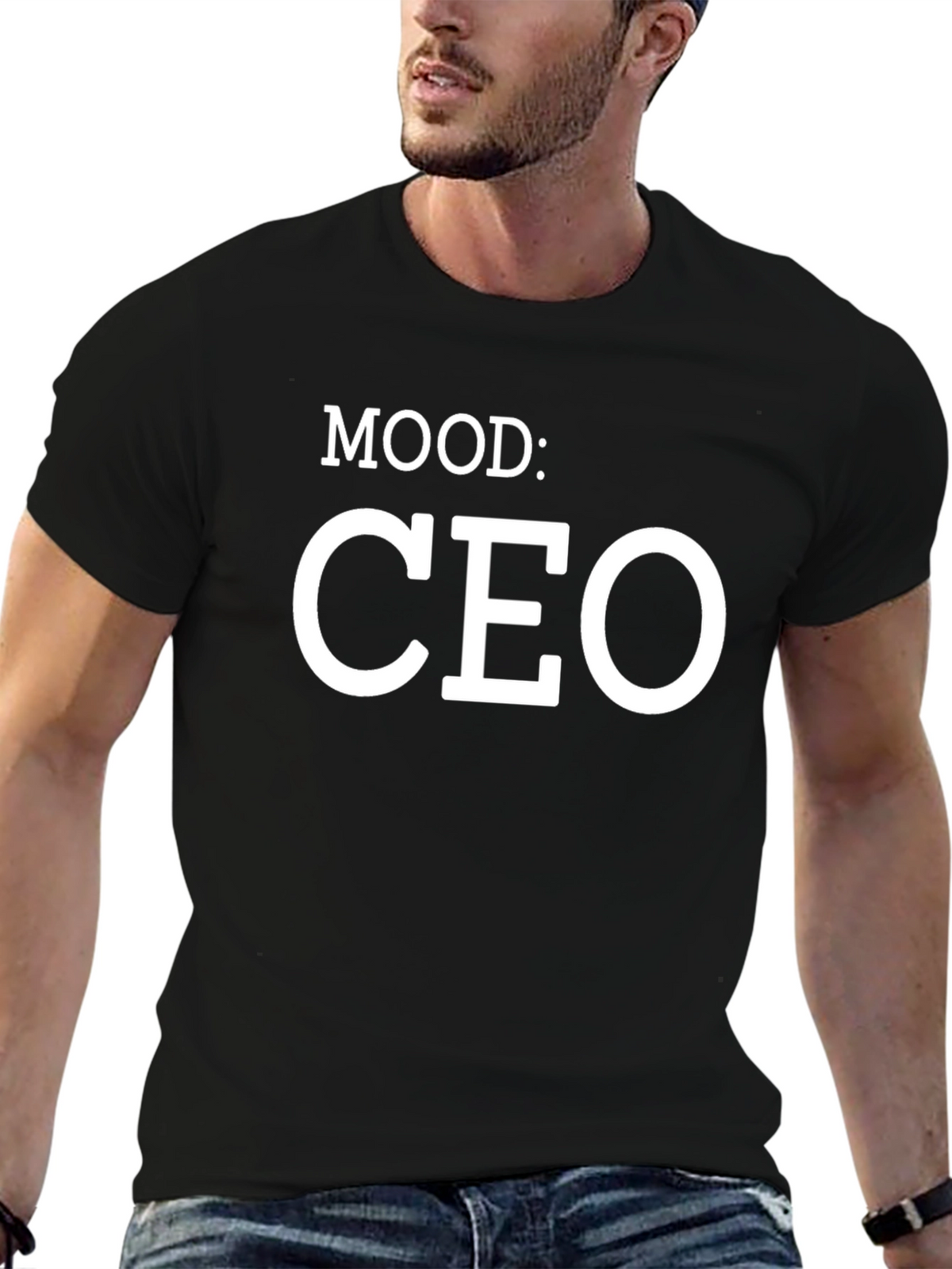Mood: CEO Black Graphic T-Shirt