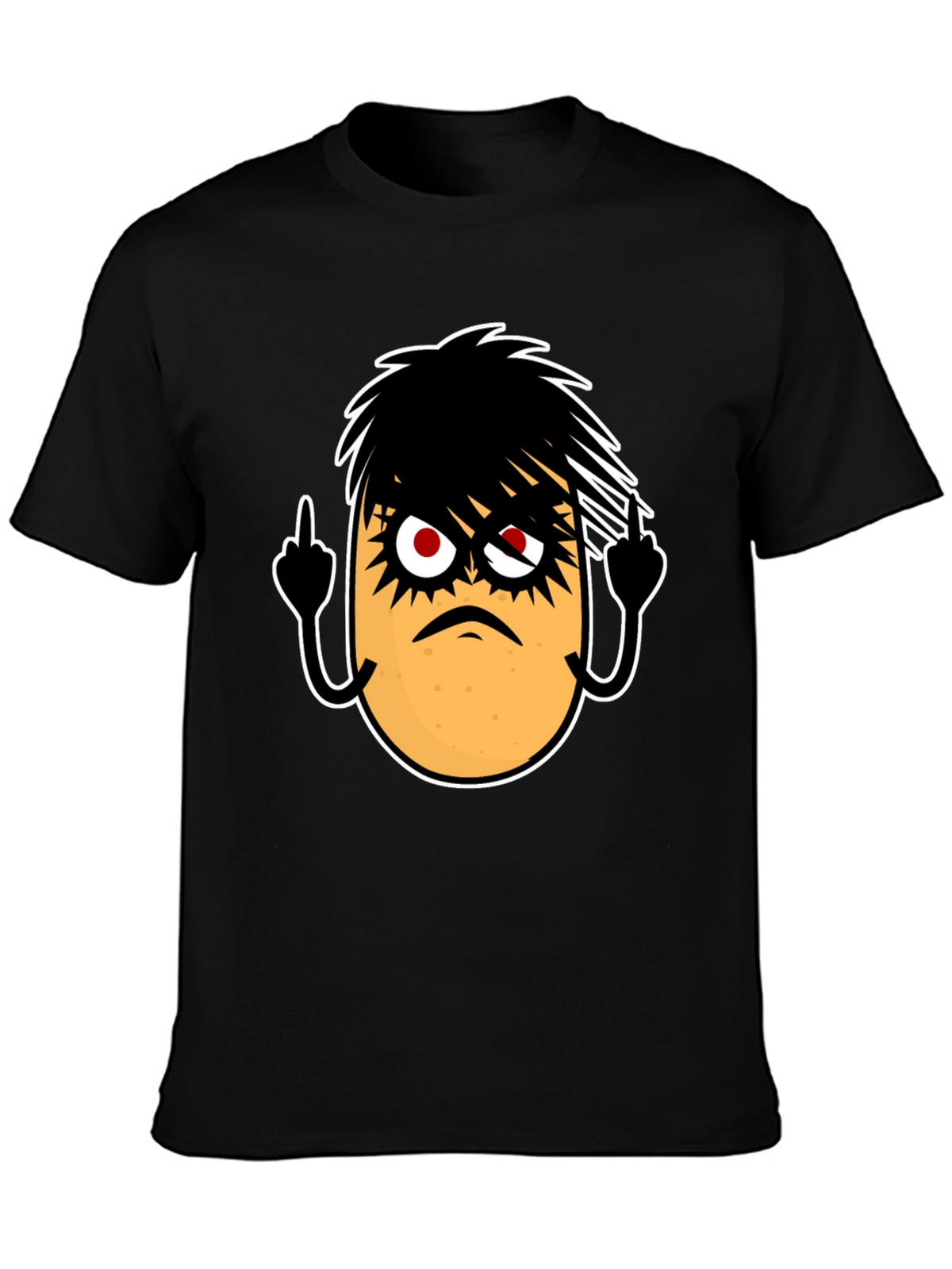 Emo Potato Funny Graphic T-Shirt