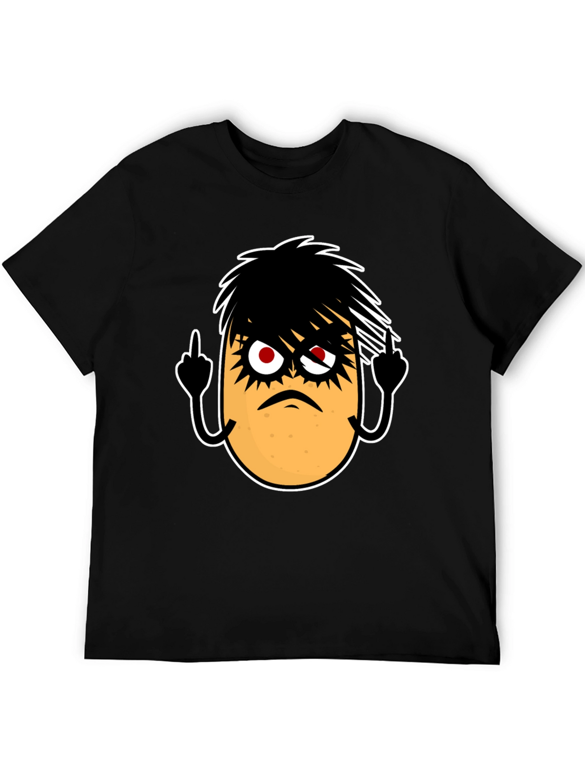 Emo Potato Funny Graphic T-Shirt