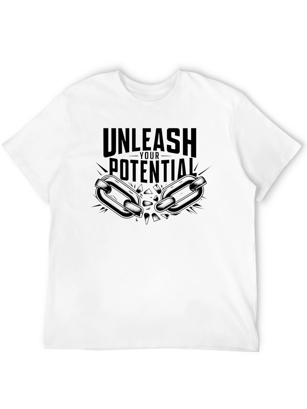 Unleash Your Potential Black Graphic Tee