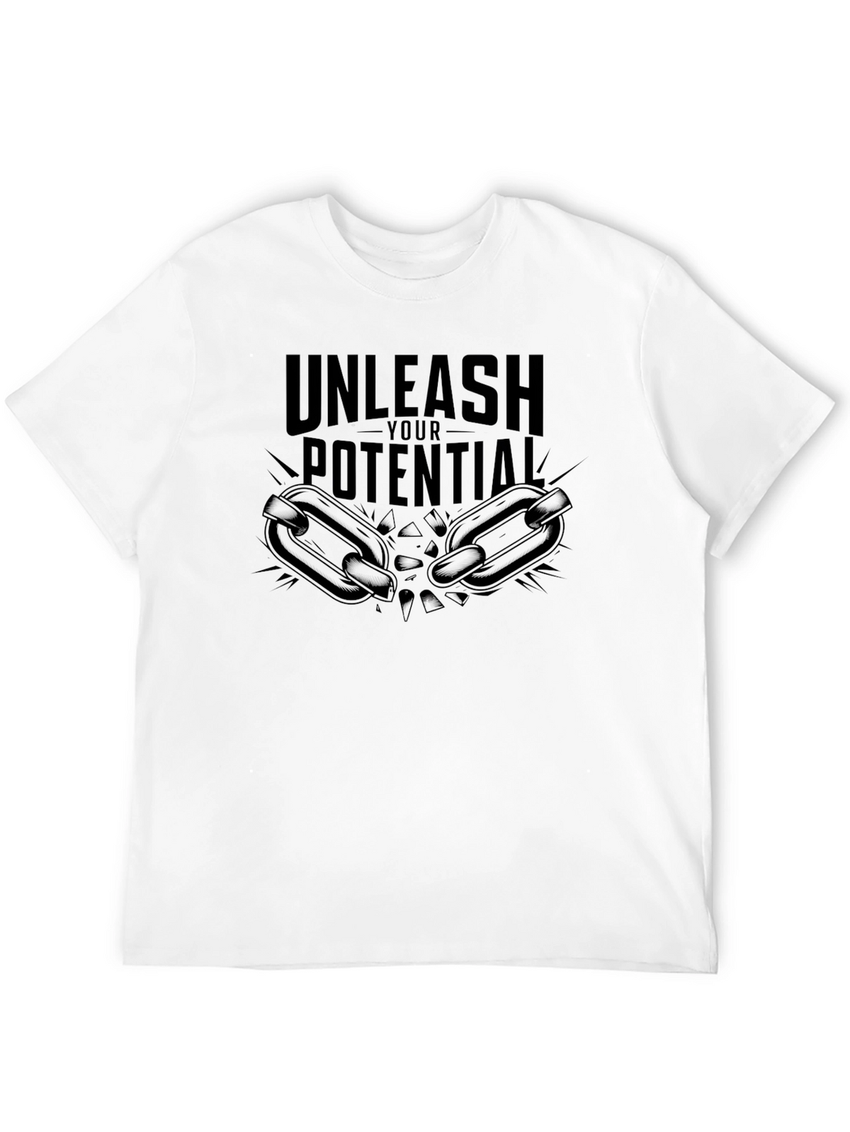 Unleash Your Potential Black Graphic Tee