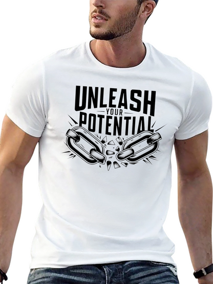 Unleash Your Potential Black Graphic Tee