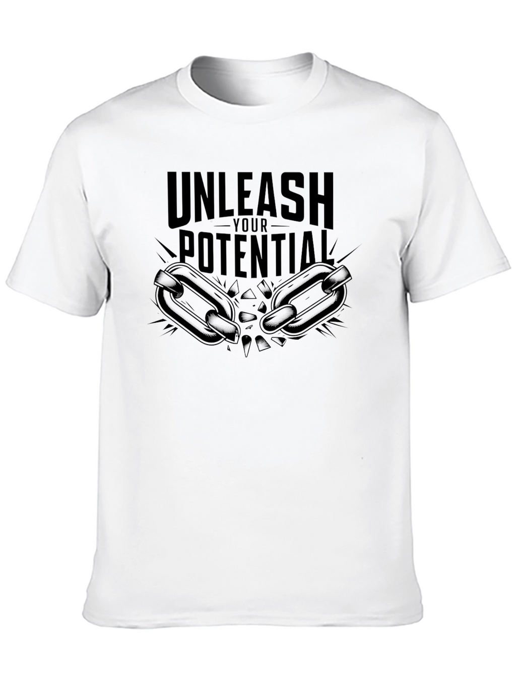 Unleash Your Potential Black Graphic Tee