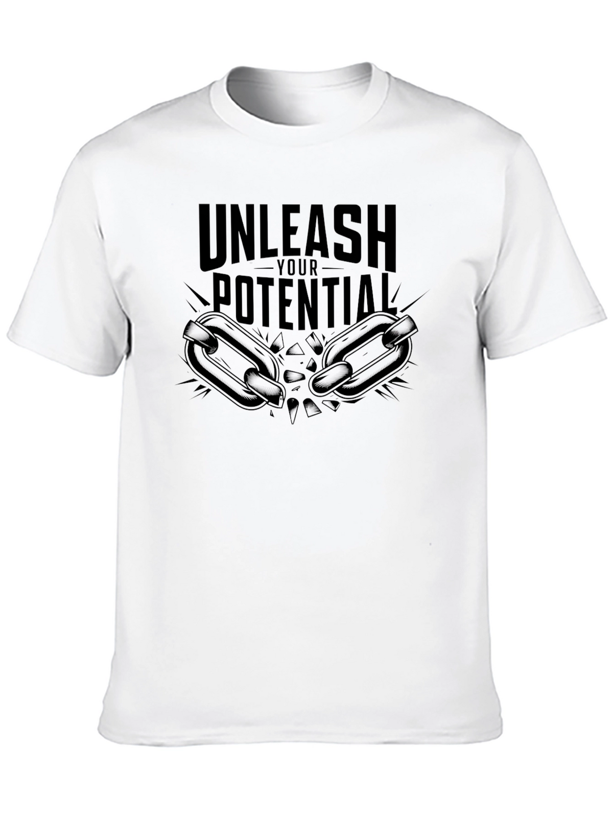 Unleash Your Potential Black Graphic Tee