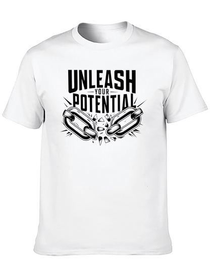 Unleash Your Potential Black Graphic Tee