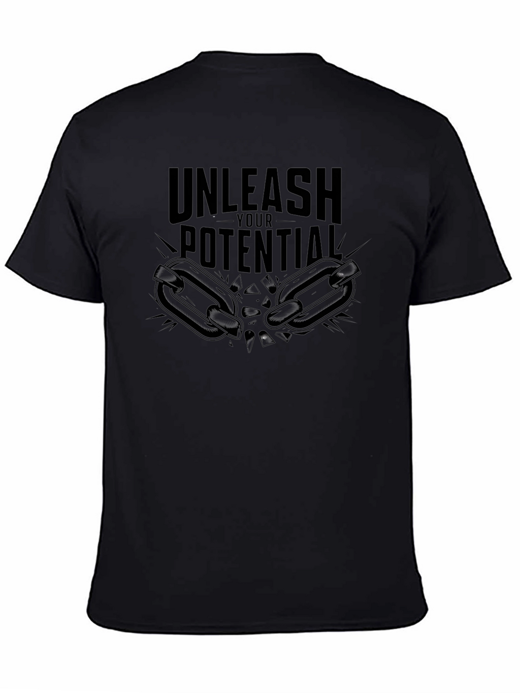 Unleash Your Potential Black Graphic Tee
