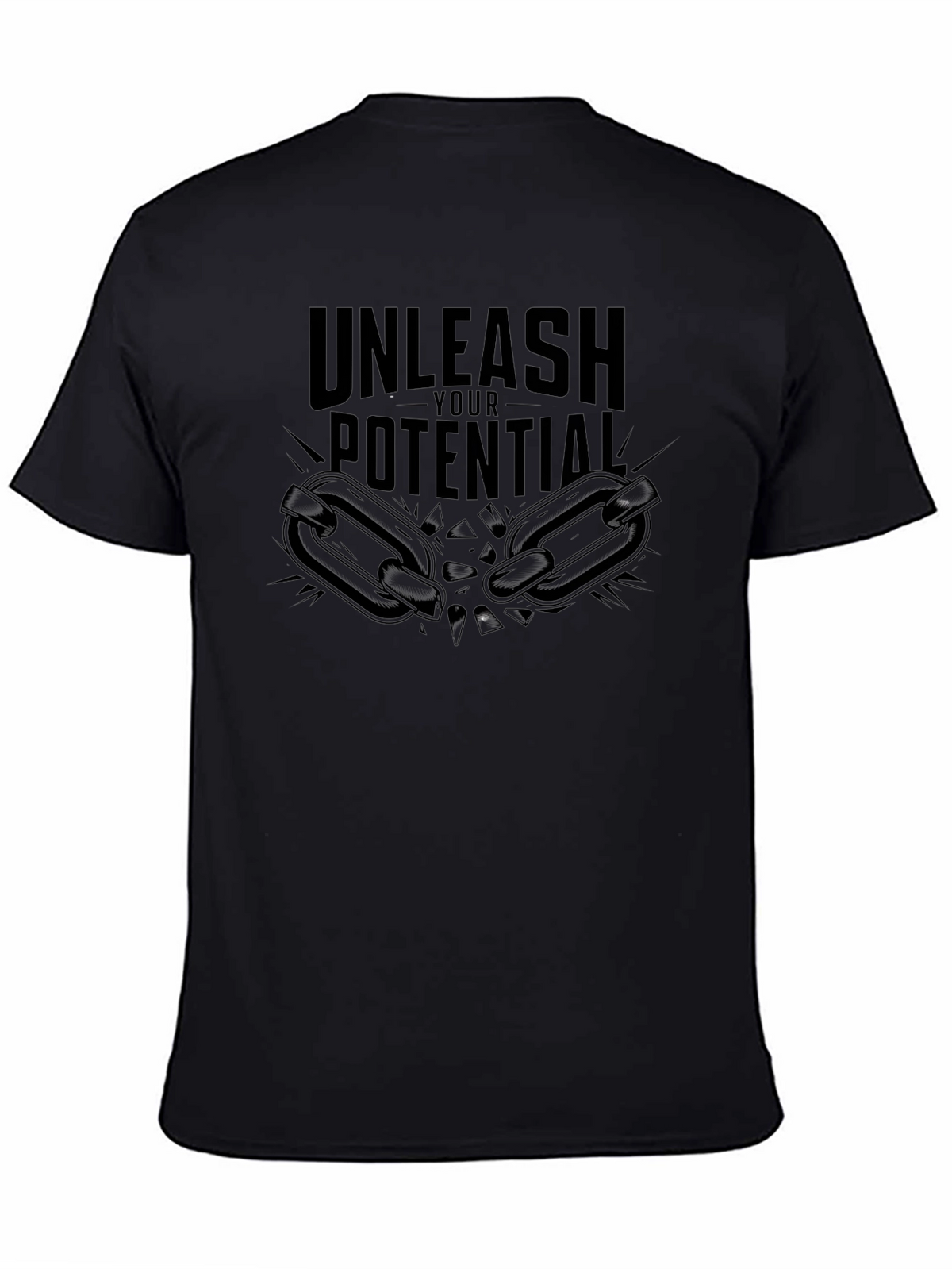 Unleash Your Potential Black Graphic Tee