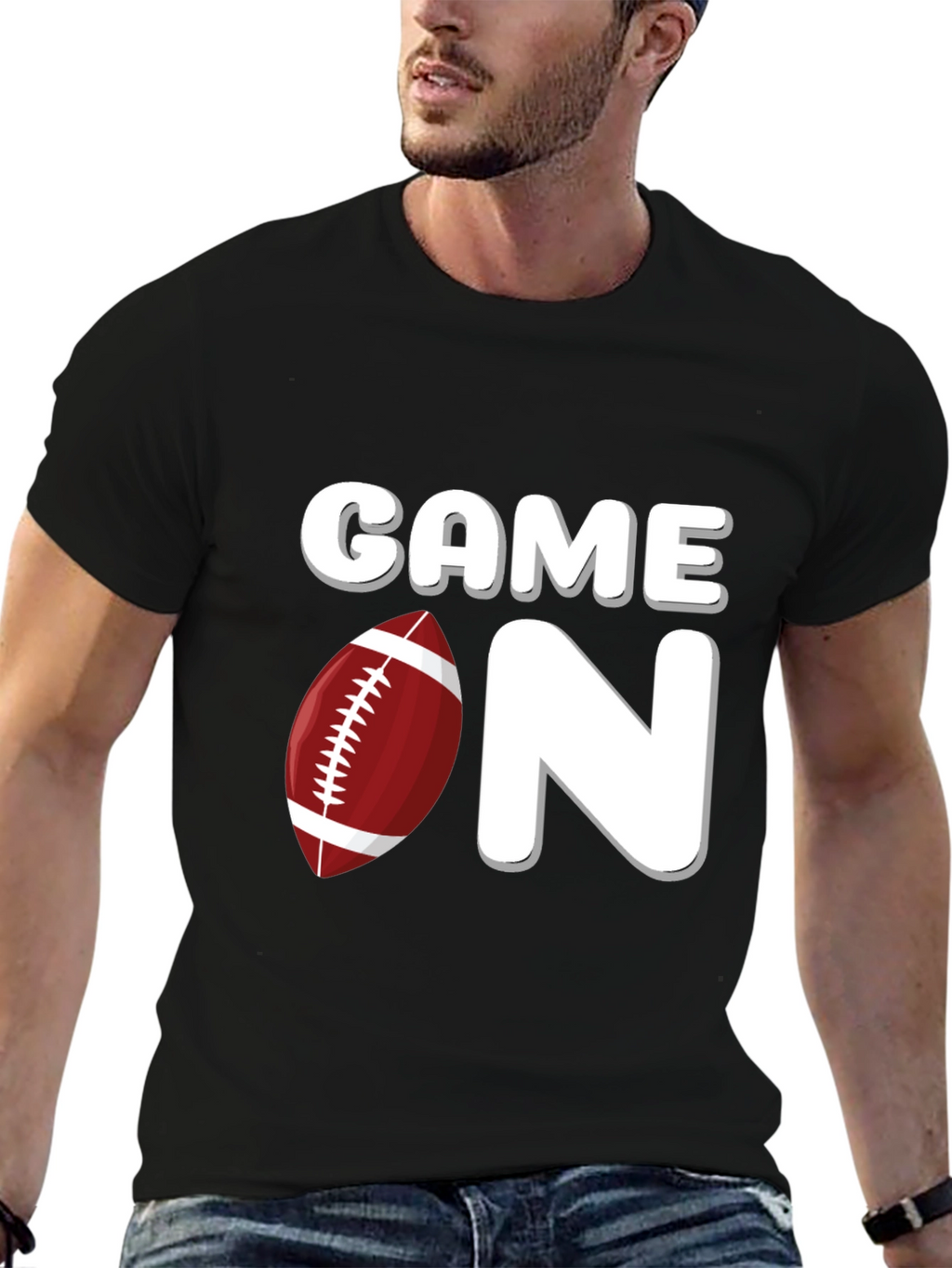 Game On Football Graphic T-Shirt