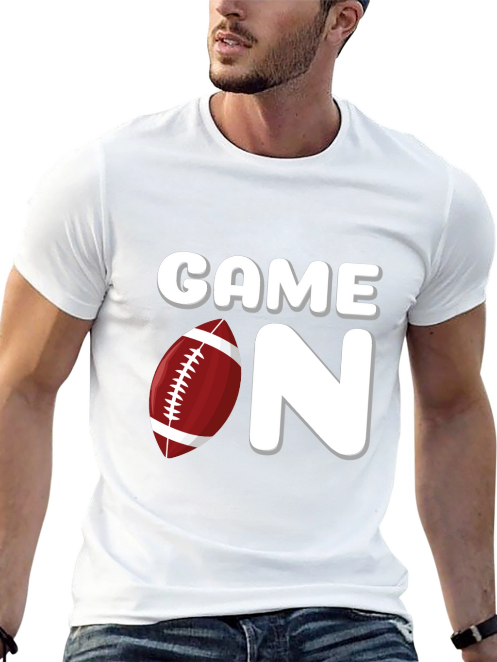 Game On Football Graphic T-Shirt