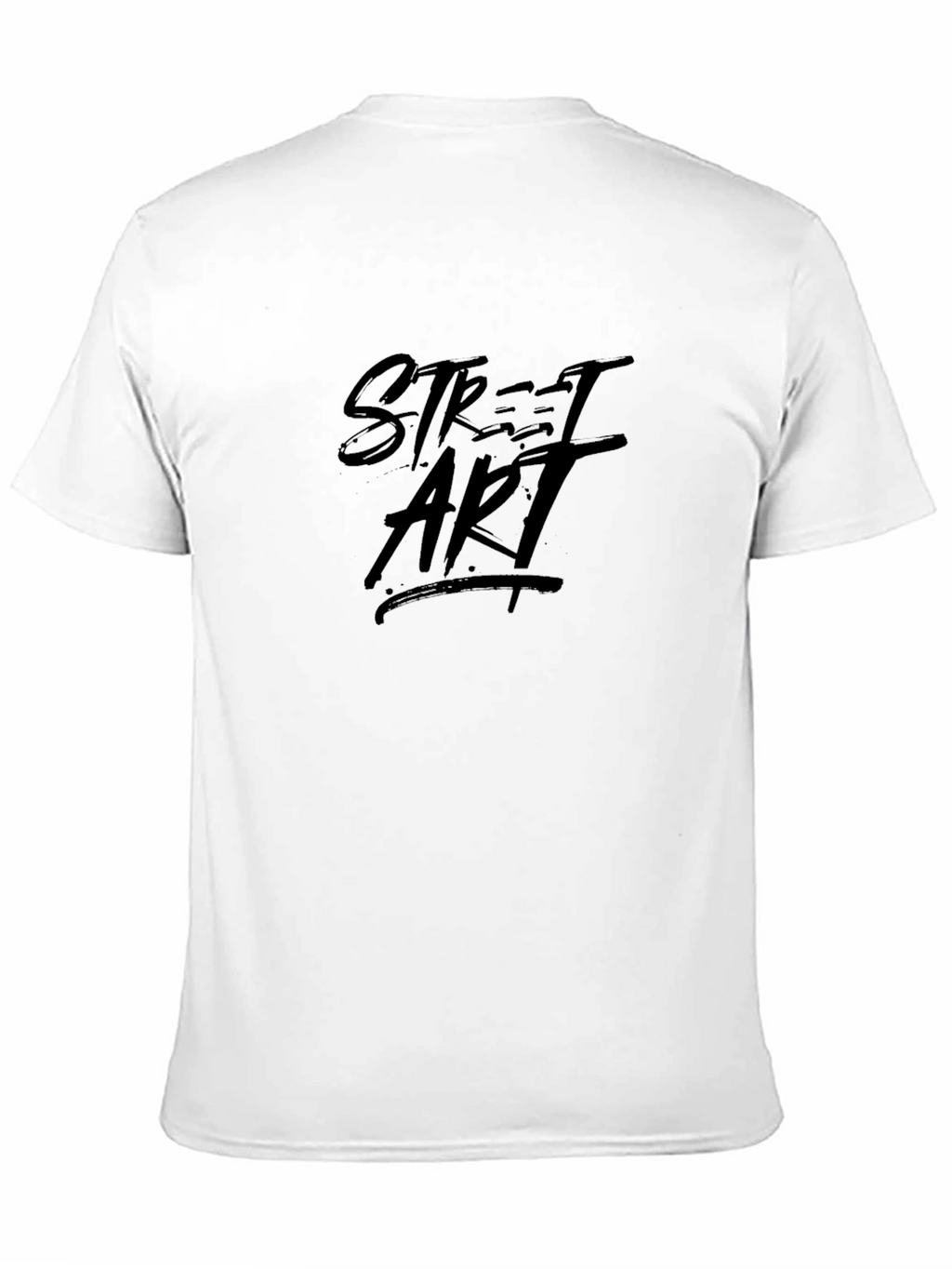 Street Art Graphic Print Black T-Shirt